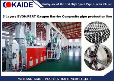 PERT / EVOH Oksijen Bariyeri Boru Ekstruder Makinesi 5 Katman ISO CE Onaylandı