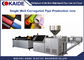 Tek Duvar PE Oluklu Boru Üretim Hattı / Oluklu Boru Ekstruder Makinesi 16-32mm